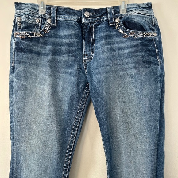 ❄️Mid Rise Boot Cut Bling Jeans - Picture 8 of 16